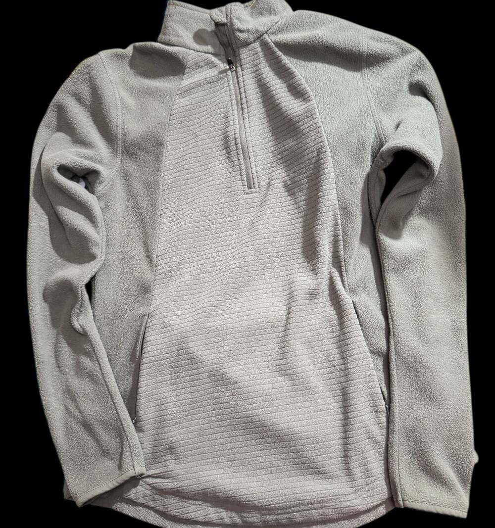 BCG Women’s Quarter Zip Fleece Pullover Long Sleeve Size Small